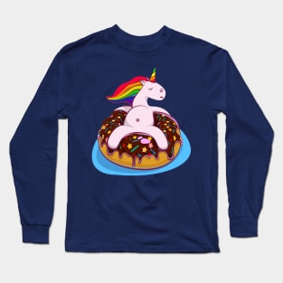 Unicorn and donut T-Shirt Long Sleeve T-Shirt